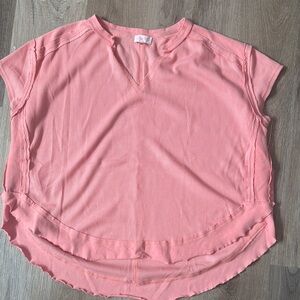 Women's Peach Oversized Top- small